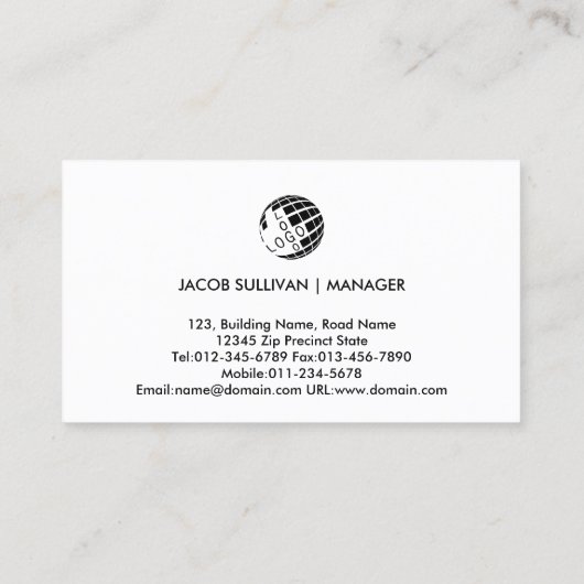 配管設備のホーム修理 名刺 (裏面)