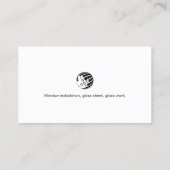 配管設備のホーム修理 名刺 (裏面)