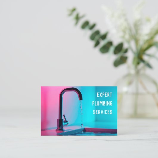 配管設備サービス 名刺 (スタンド正面)