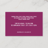 配管設備サービス 名刺 (裏面)