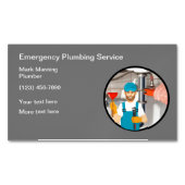 配管設備 マグネット名刺 (正面)