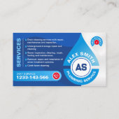 配管設備、配管設備、配管設備の修理 名刺 (裏面)