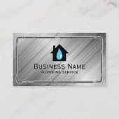 配管配管修理サービス金属配管工 名刺 (正面)