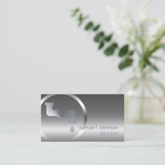 配管配管漏れ管 名刺 (スタンド正面)