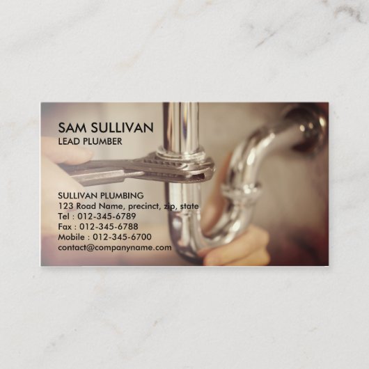 配管配管漏れ管 名刺 (正面)