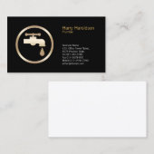 配管配管漏れ蛇口ホーム修理 名刺 (正面/裏面)