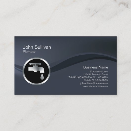 配管配管漏れ蛇口ホーム修理 名刺 (正面)