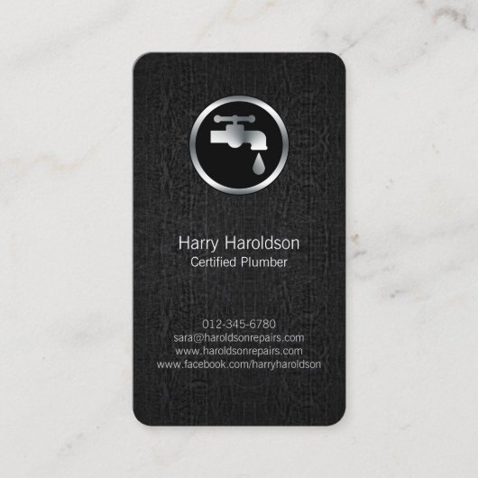 配管配管漏れ蛇口ホーム修理 名刺 (正面)