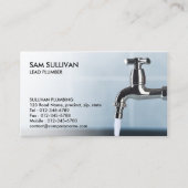 配管配管漏れ蛇口ホーム修理 名刺 (正面)