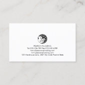 配管配管漏れ蛇口ホーム修理 名刺 (裏面)