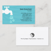 配管配管漏れ蛇口ホーム修理 名刺 (正面/裏面)