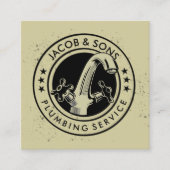 配管配管用住宅修理名刺 スクエア名刺 (正面)