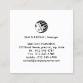 配管配管用住宅修理名刺 スクエア名刺 (裏面)