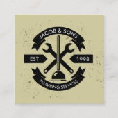 配管配管用住宅修理名刺 スクエア名刺 (正面)