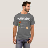 配管配管配管工事用おもしろい贈与法 Tシャツ (正面フル)