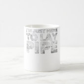 配管配管配管配管工を置くためにおもしろい来た コーヒーマグカップ (中央)