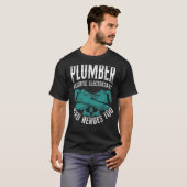 配管配管配管配管工ヴィンテージ配管工ベコー Tシャツ (正面フル)