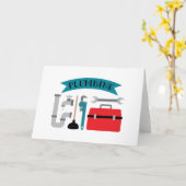 配管 カード (黄色い花)