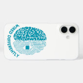 配線が異なる – 電子配線を使用した脳 Case-Mate iPhoneケース (裏面 (横))