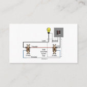 配線図付き電気工事士の名刺 名刺 (裏面)
