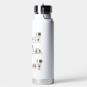 配線図付絶縁水ボトル ウォーターボトル (左面)