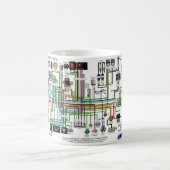配線図 コーヒーマグカップ (中央)