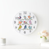 配線壁時計の可愛い鳥 ラージ壁時計 (ホーム)