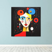 配線対象疑問に思 キャンバスプリント (インサイチュ (ウッドフロア))