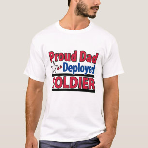 配置された兵士のカスタムで誇り高いパパ Tシャツ
