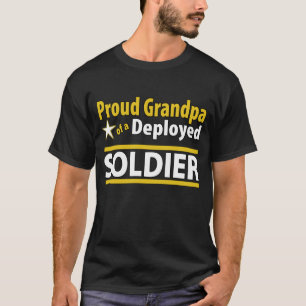 配置された兵士のワイシャツの誇り高い祖父 Tシャツ