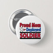 配置された兵士の誇り高いお母さん 缶バッジ (正面&裏面)