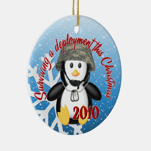 配置の2010年のペンギンのオーナメントを生き延びること セラミックオーナメント (右)