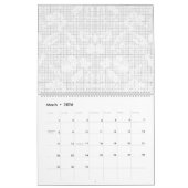 配置を表示する白い背よくはしゃぐ景 カレンダー (3月 2026)