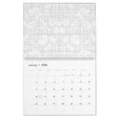 配置を表示する白い背よくはしゃぐ景 カレンダー (1月 2026)