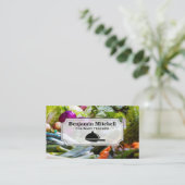 配膳盆とナイフ | 野菜 名刺 (スタンド正面)