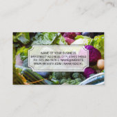 配膳盆とナイフ | 野菜 名刺 (裏面)