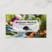 配膳盆とナイフ | 野菜 名刺 (正面)