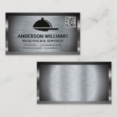 配膳盆ナイフ | QRコードメタル縁ど 名刺 (正面/裏面)