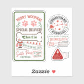 配表現達北極サンタメイルギフト水 シール (シート)