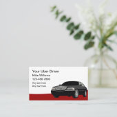 配車サービスの運転手 名刺 (スタンド正面)
