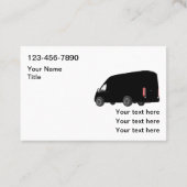 配送またはホームサービス名刺 名刺 (裏面)