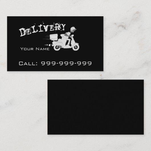 配送エレガント 名刺 (正面/裏面)