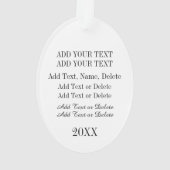 配送サービスオーナメント オーナメント (裏面)