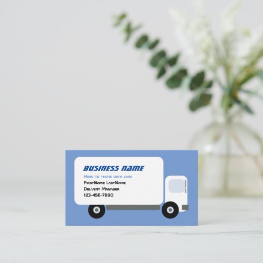 配送トラック 名刺 (スタンド正面)