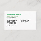 配送トラック 名刺 (裏面)