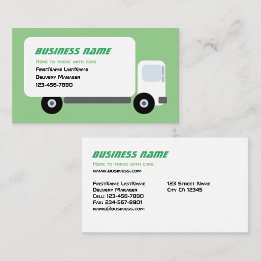 配送トラック 名刺 (正面/裏面)