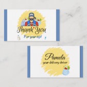 配送ドライバお客様ご協力いただきありがとうございます コーリングカード (正面/裏面)