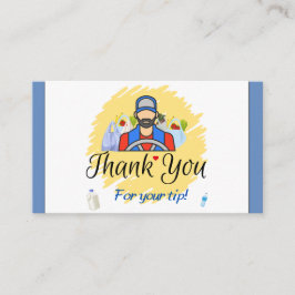 配送ドライバお客様ご協力いただきありがとうございます コーリングカード