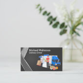 配送ドライバのパッケージの削除 名刺 (スタンド正面)