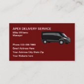 配送モダンドライバ・サービス・ビジネス・カード 名刺 (正面)